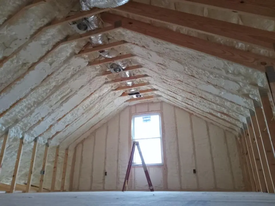 Spray foam roofing application for Crawl Space Insulation project in West Monroe